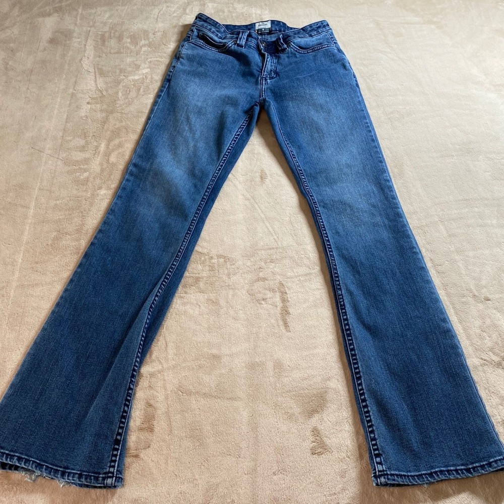 Ridgecut Womens Slim Fit Mid Rise Bootcut Jeans Size 6 Medium Wash Work Denim